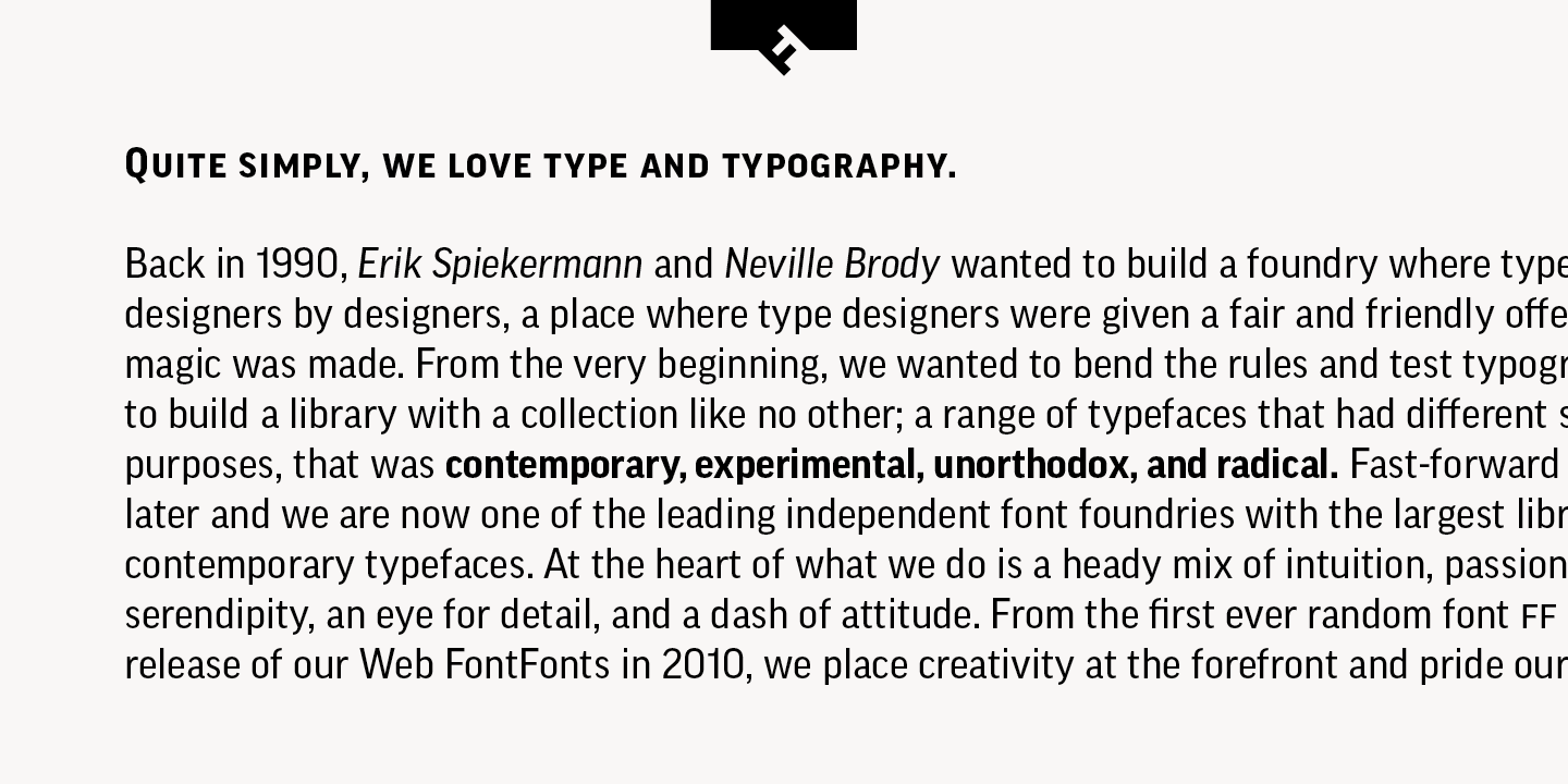 Example font FF Good Pro #3